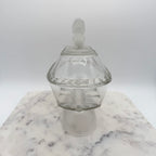 Antique Gillinder & Sons Frosted Lion Covered Compote, c1887