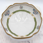 Nippon Hand Painted 3-Footed Bowl with Raised Gold Gilt
