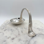 Sheffield Silver Plated Standing Loop Ladle with Ornate Handle