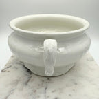 Antique Early 1900s Antique White Ironstone Chamber Pot