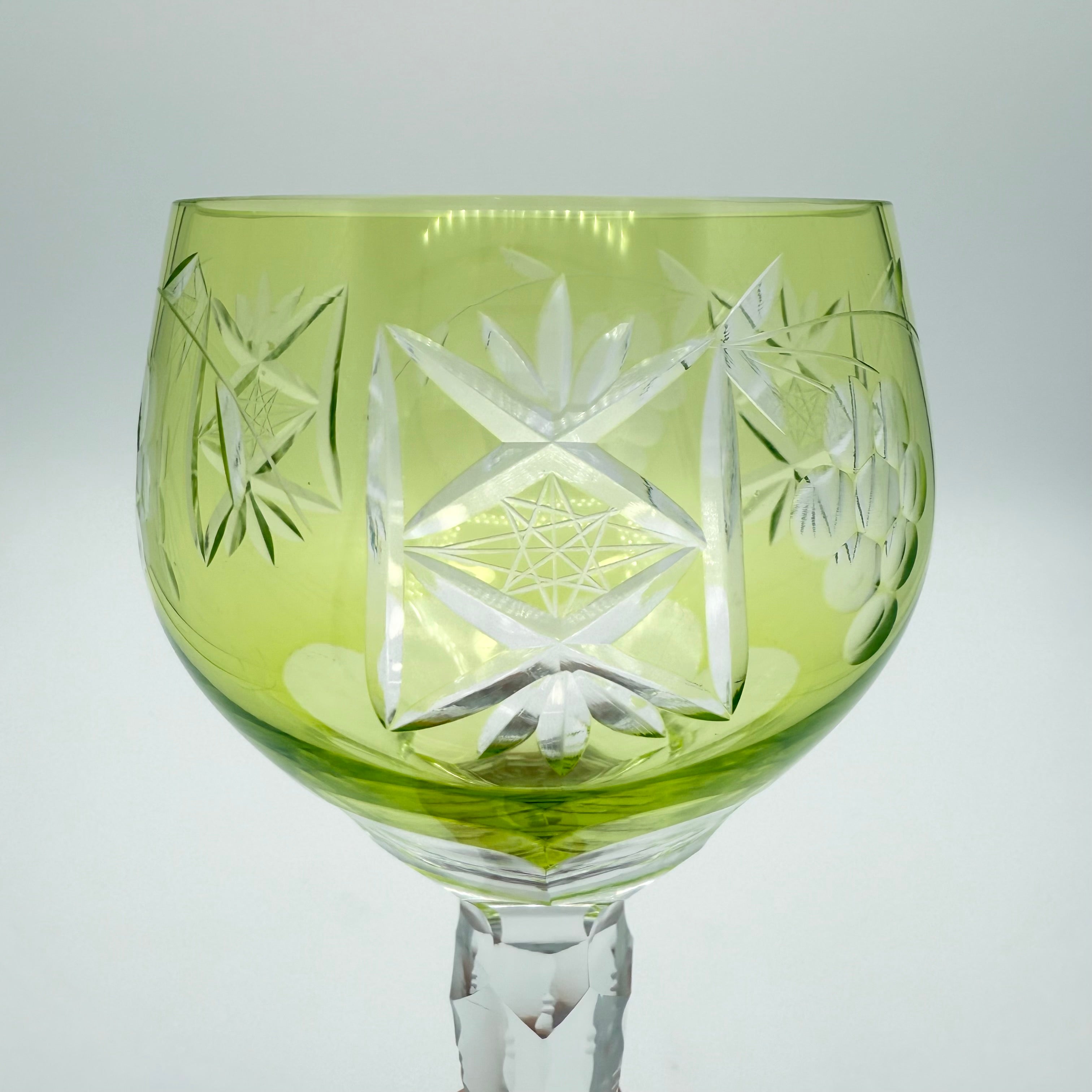 Nachtmann Traube Cut to Clear Crystal Wine Hock Glasses