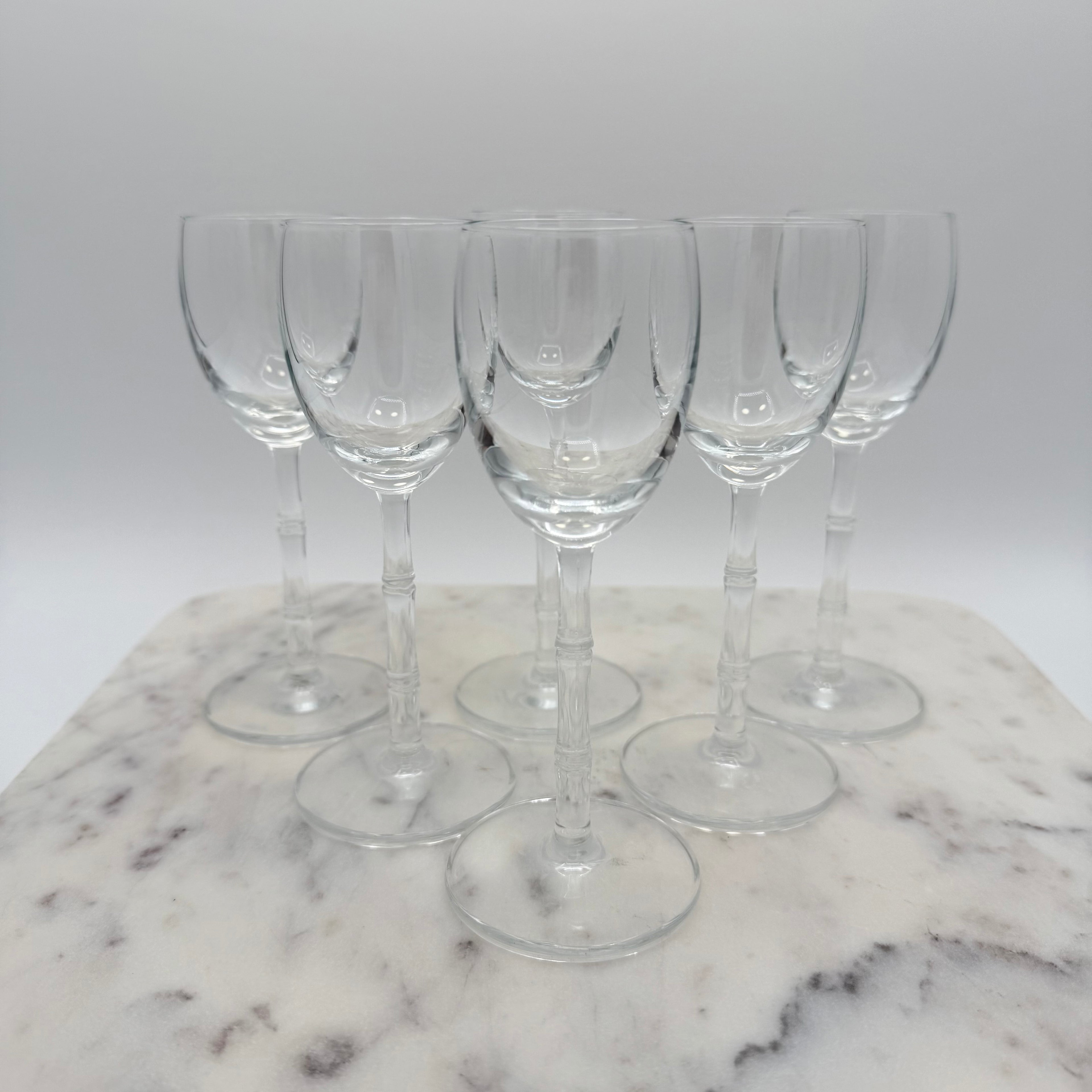 Schott Zwiesel Cut Lead Crystal Bamboo Cordial Glasses, Set of 6
