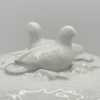 Royal Worcester Gourmet Round White Porcelain Dove Lovebirds Tureen Casserole Dish