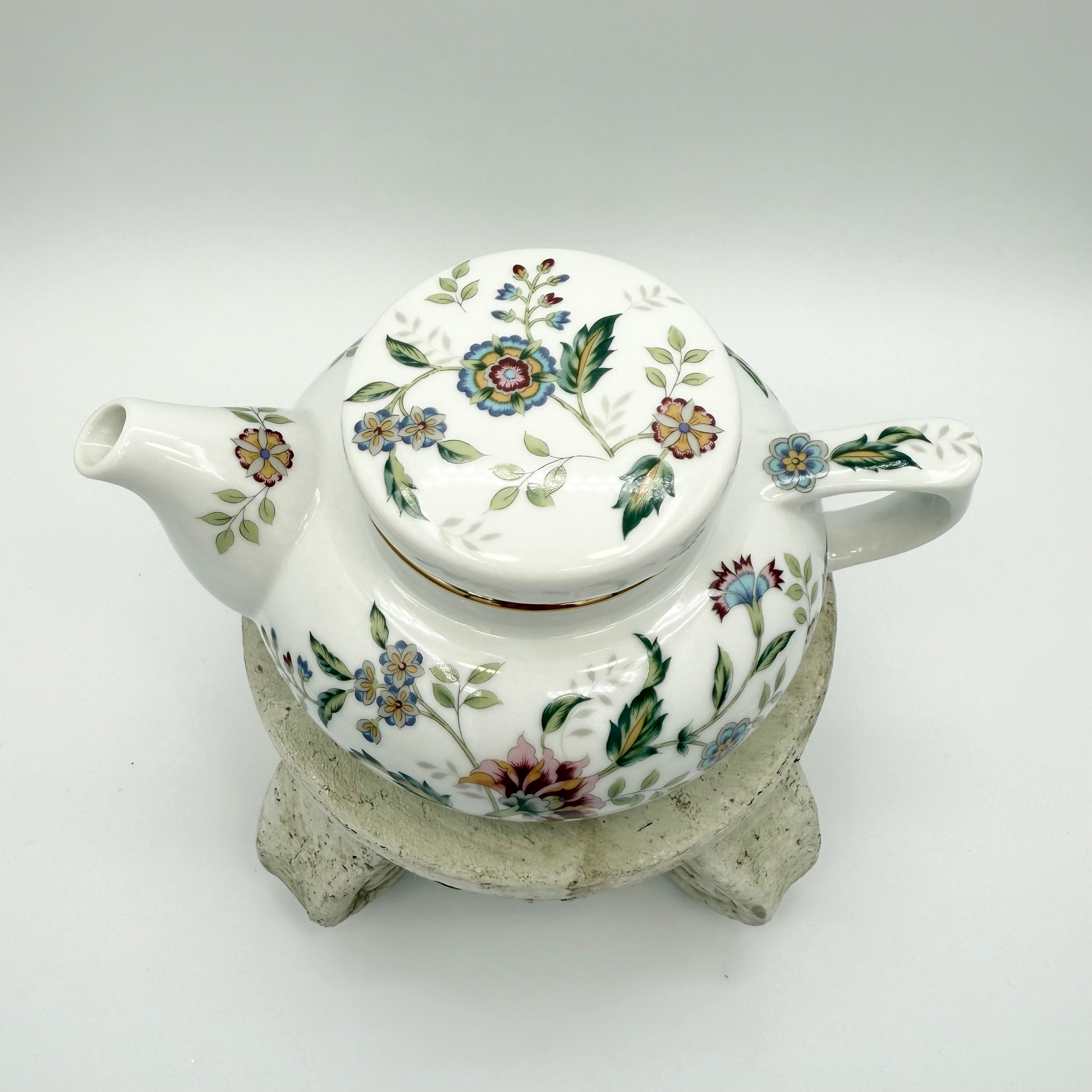 Andrea By Sadek Buckingham Floral Individual Teapot And Teacup Set