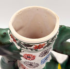 Vintage Hand-Painted Figural Dragon Ceramic Water Pitcher
