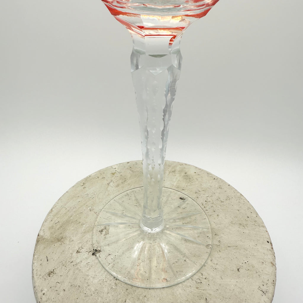 Nachtmann Traube Cut to Clear Crystal Wine Hock Glasses