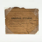 Original Framed French Etching “The Blue Net” by Alphonse Lafitte (a.k.a. Manuel Robbe), Signed and Numbered, c. Early 20th Century (No. 2 of 47)