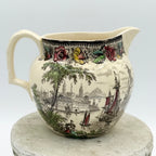 Staffordshire AJ Wilkinson Safe Harbour Transferware Pitcher