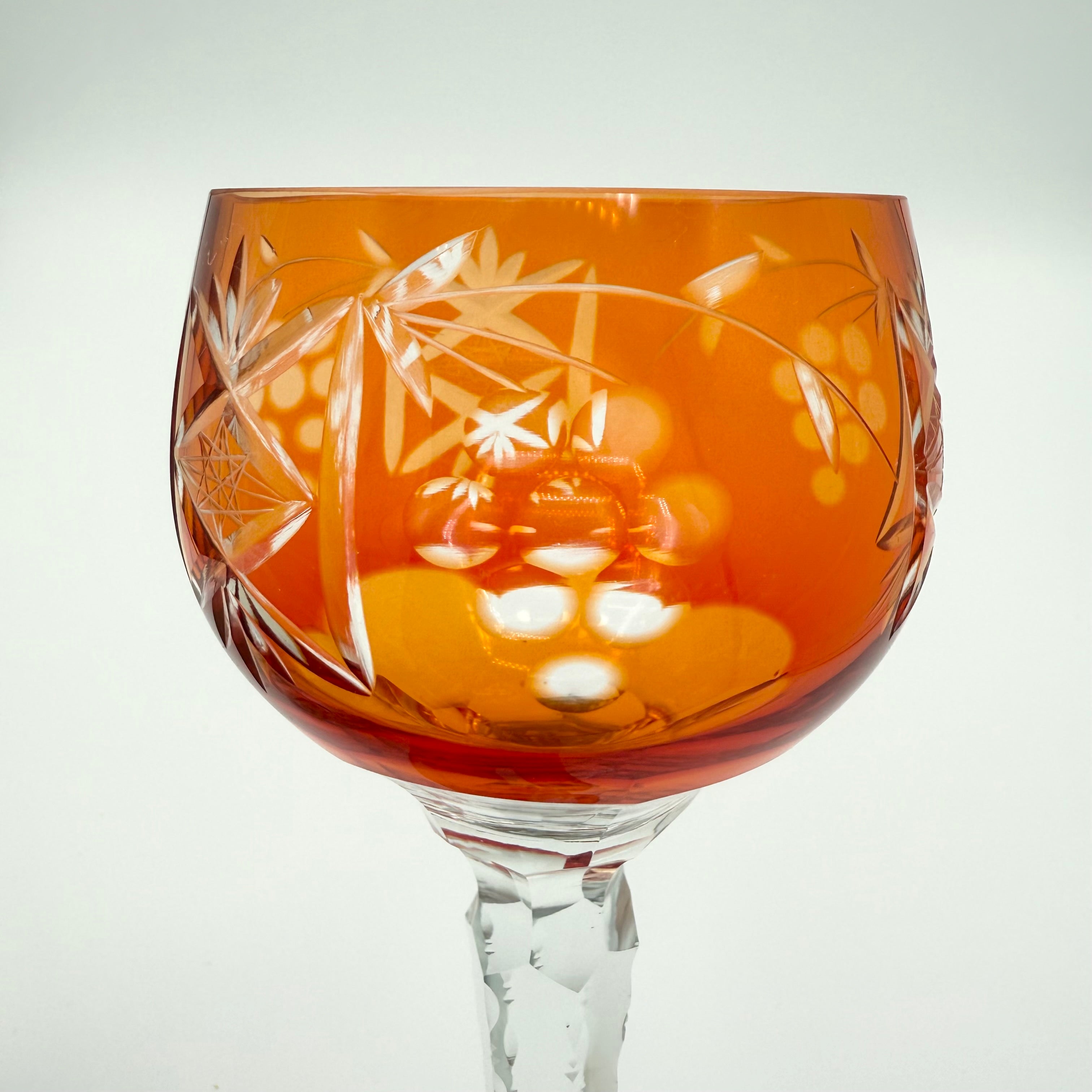 Nachtmann Traube Cut to Clear Crystal Wine Hock Glasses