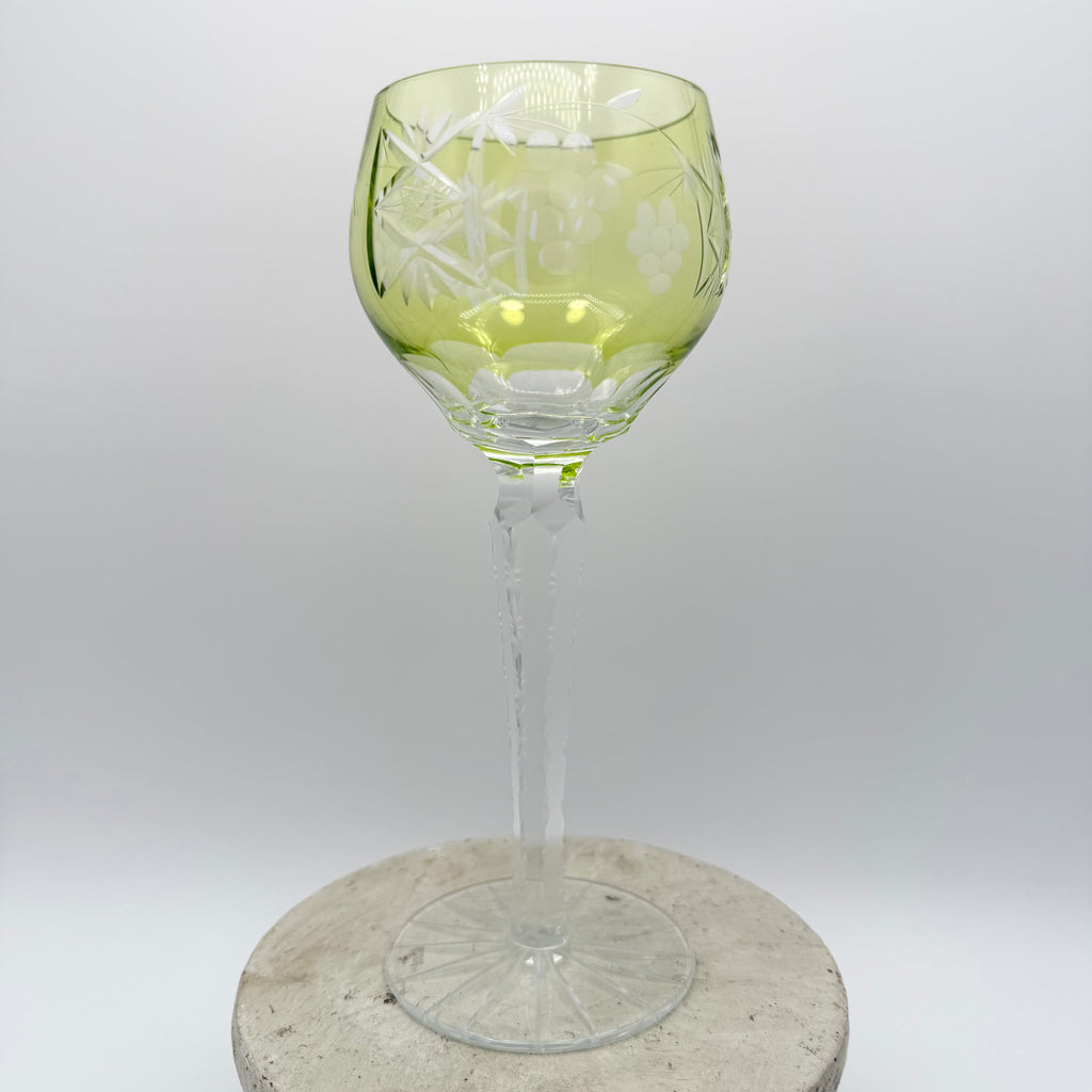 Nachtmann Traube Cut to Clear Crystal Wine Hock Glasses
