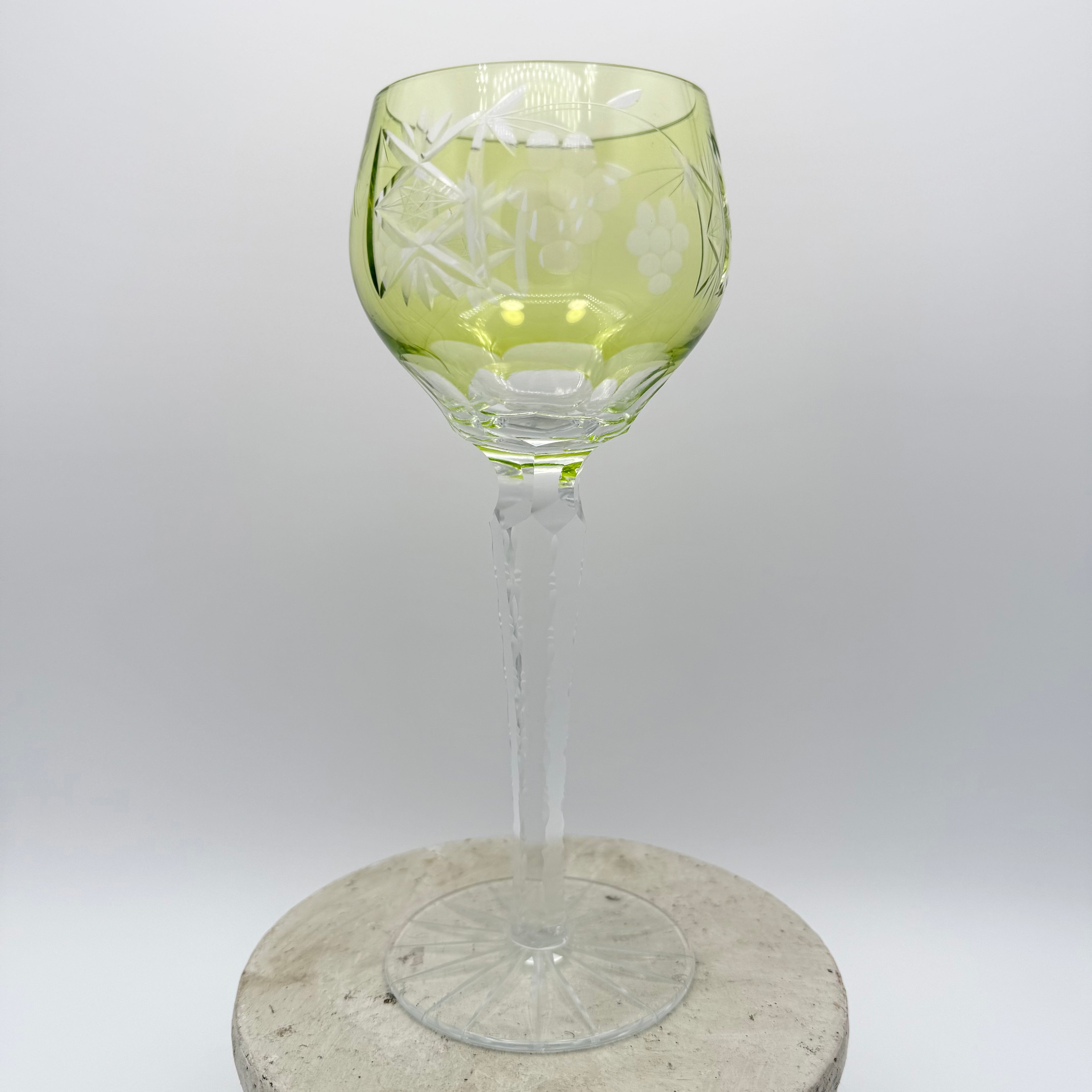 Nachtmann Traube Cut to Clear Crystal Wine Hock Glasses