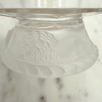 Antique Gillinder & Sons Frosted Lion Early American Pattern Glass (EAPG) Dessert Coupes, c1870s