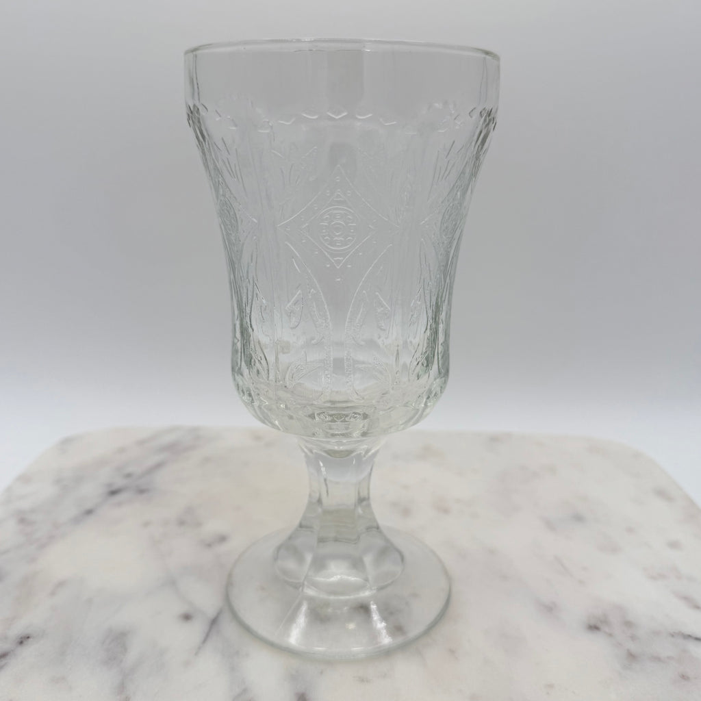 Indiana Glass Federal Recollection Madrid Goblets, Set of Six