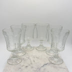 Indiana Glass Federal Recollection Madrid Goblets, Set of Six