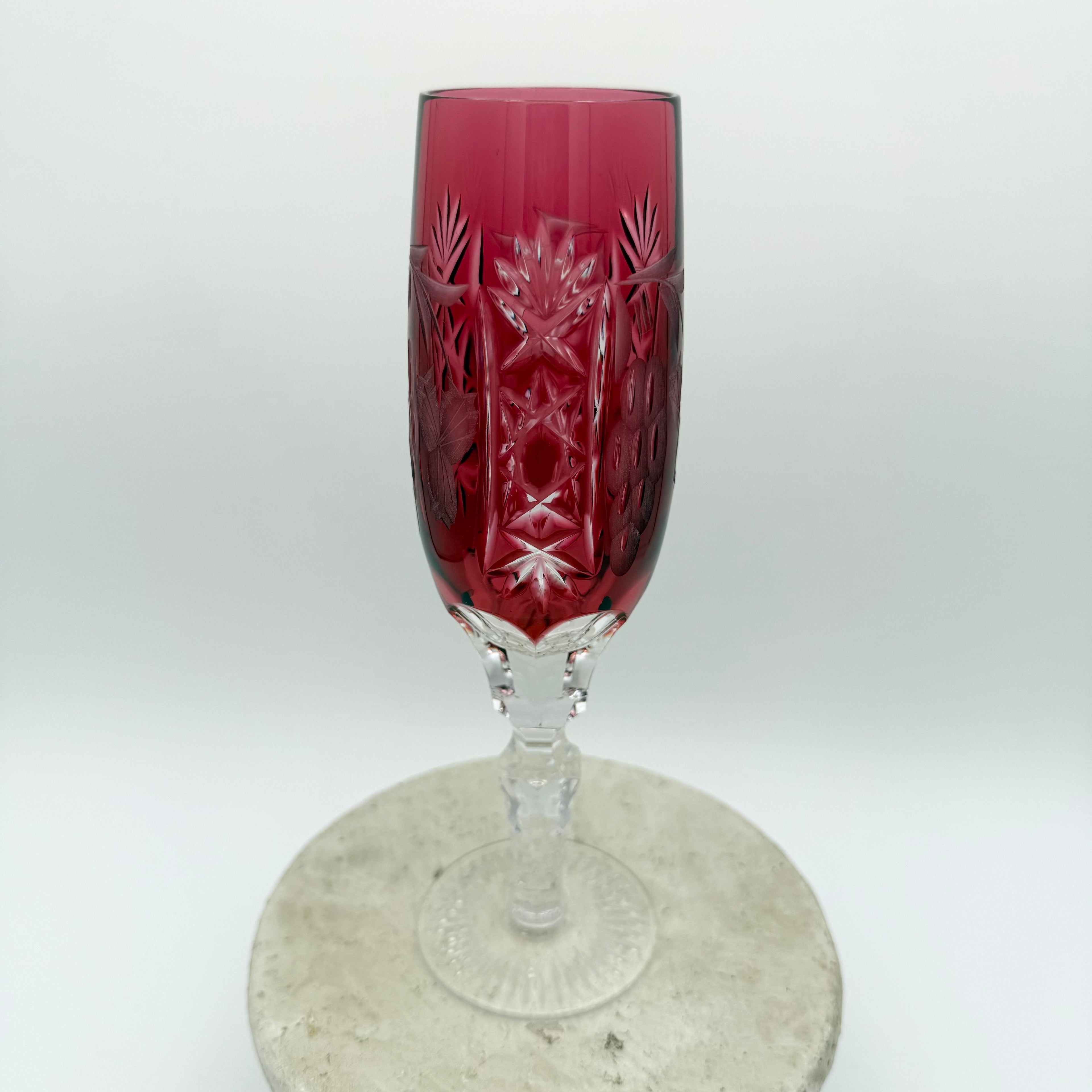 Nachtmann Traube Cut To Clear Crystal Champagne Flutes