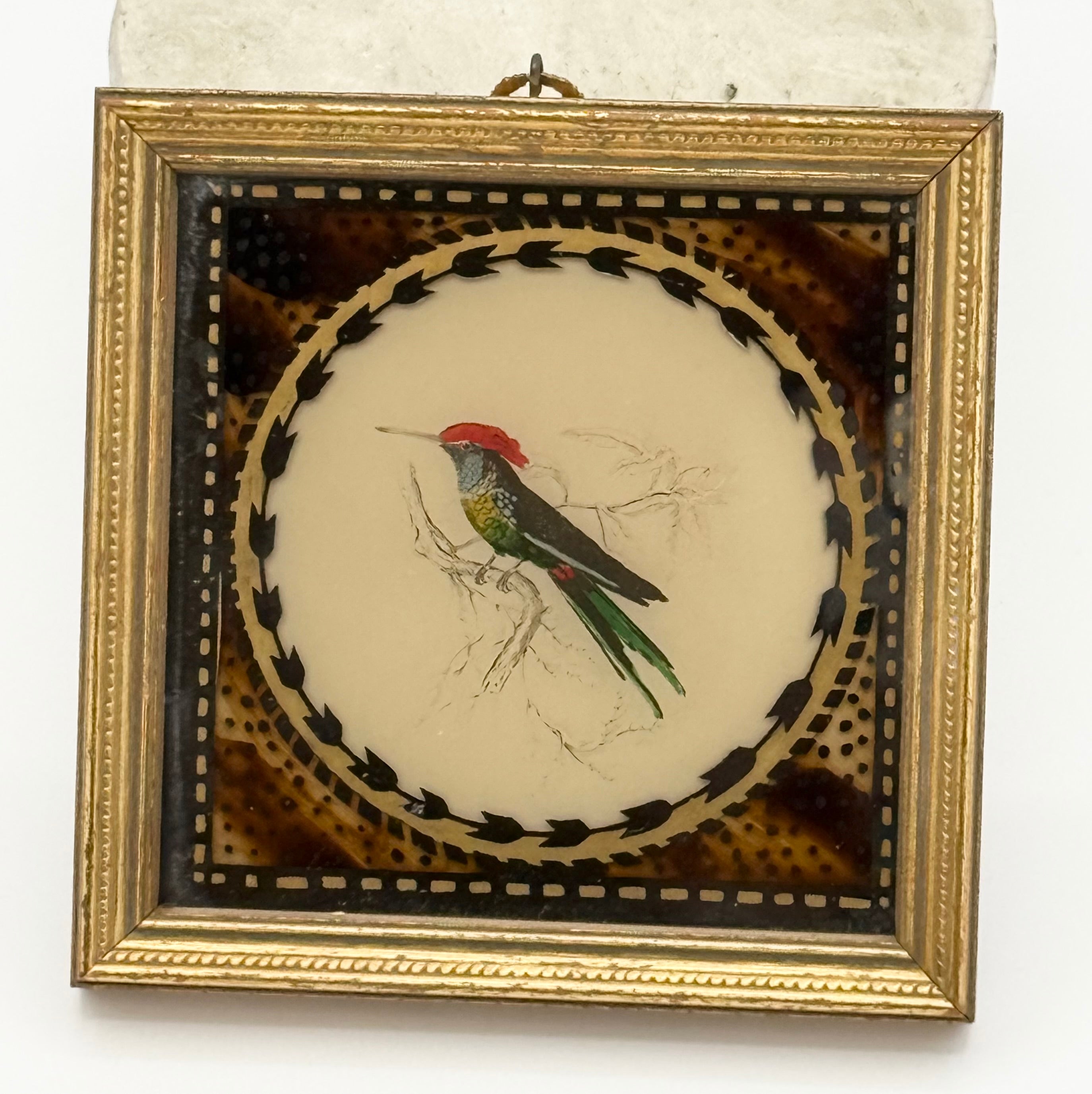 Vintage Sungott Art Studios Artglass Bird Picture #2