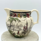 Staffordshire AJ Wilkinson Safe Harbour Transferware Pitcher