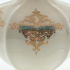 Lenox Catalan Vase with Gold and Turquoise Scrollwork