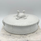 Royal Worcester Gourmet Oval White Porcelain Dove Lovebirds Tureen Casserole Dish
