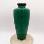 Japanese Ando Jubei Green Wireless Cloisonné Enamel Vase, c. 20th Century