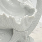 Vintage Bone China Dolphin or Koi Open Salt Cellar Caviar Shell Bowl