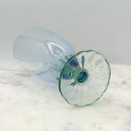 Bormioli Rocco Bahia Green Blue Iced Tea Glasses / Water Goblets, Made in Italy