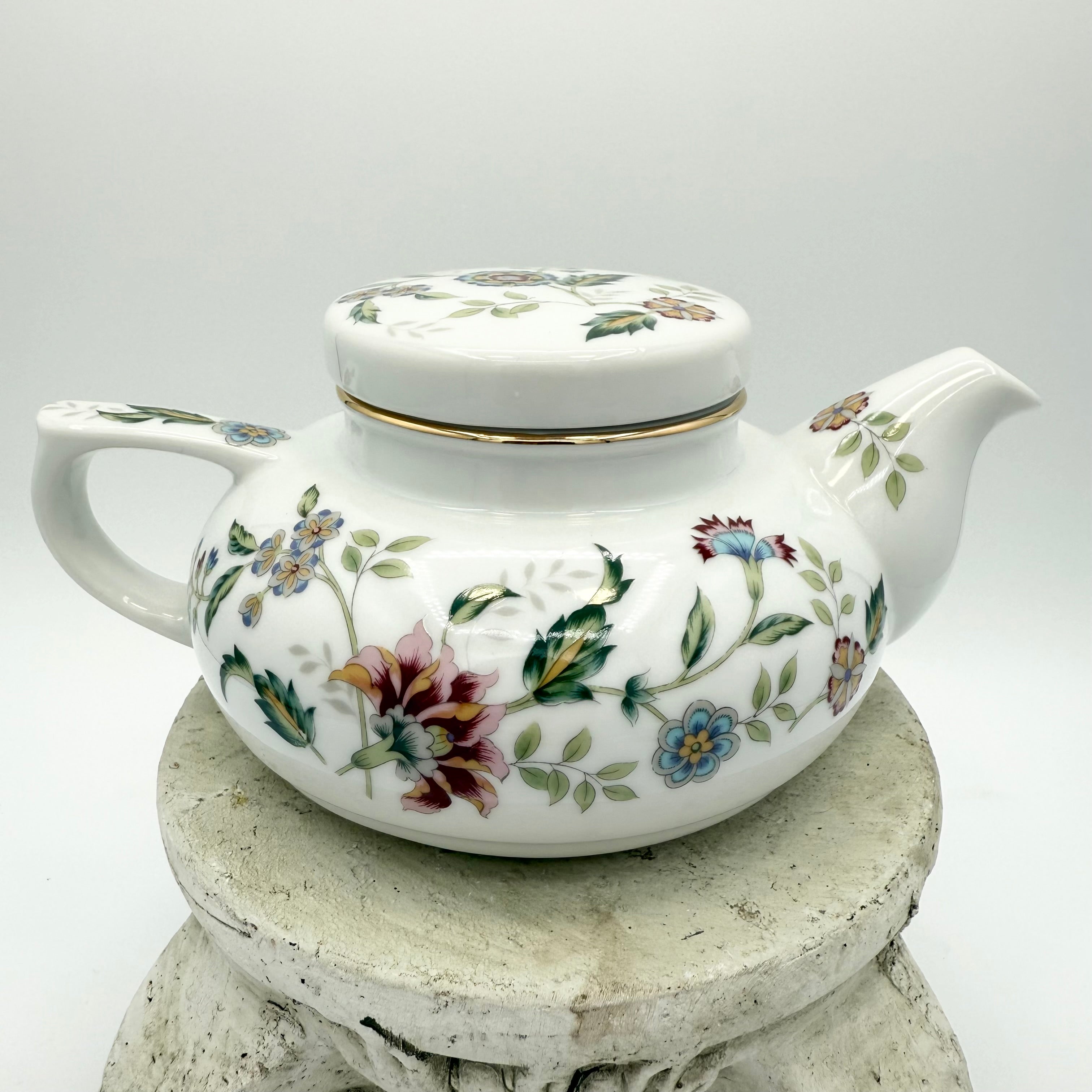Andrea By Sadek Buckingham Floral Individual Teapot And Teacup Set