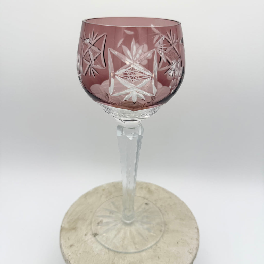 Nachtmann Traube Cut to Clear Crystal Wine Hock Glasses