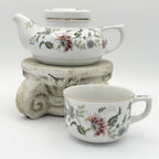 Andrea By Sadek Buckingham Floral Individual Teapot And Teacup Set
