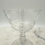 Vintage Cambridge Maryland Pattern Crystal Champagne / Sherbet Coupe Glasses, Set of 6