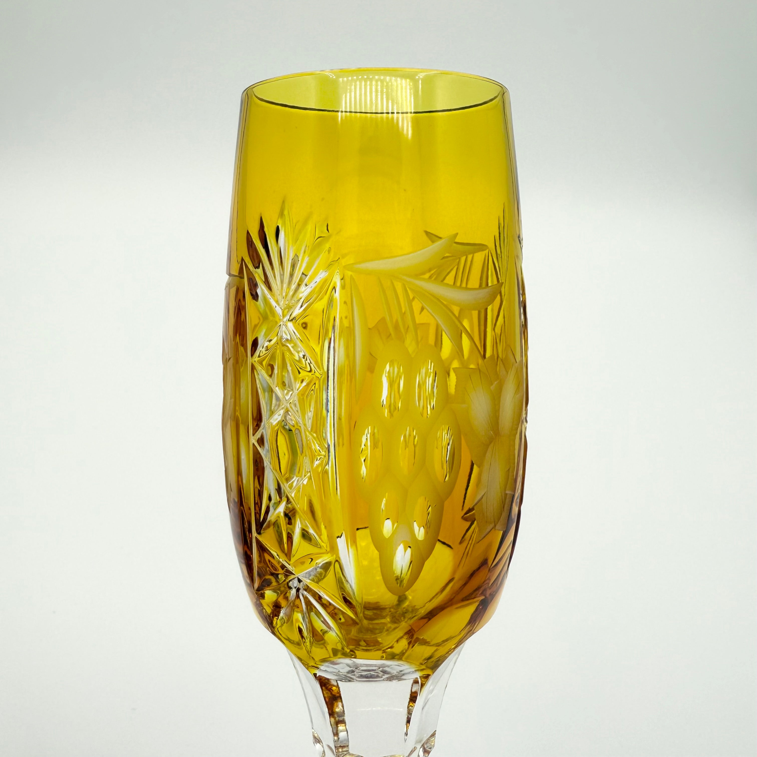 Nachtmann Traube Cut To Clear Crystal Champagne Flutes