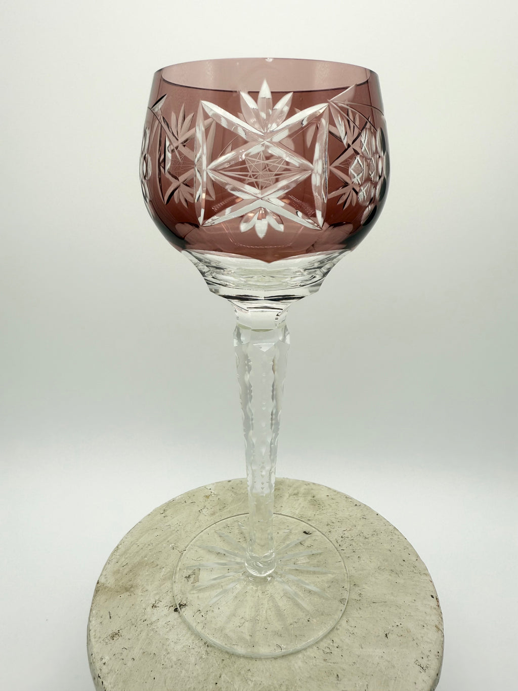 Nachtmann Traube Cut to Clear Crystal Wine Hock Glasses