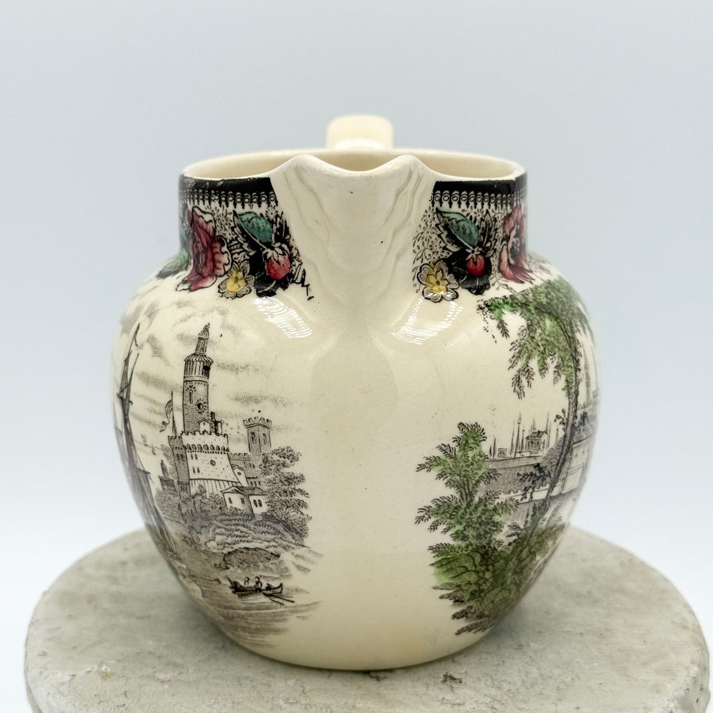 Staffordshire AJ Wilkinson Safe Harbour Transferware Pitcher