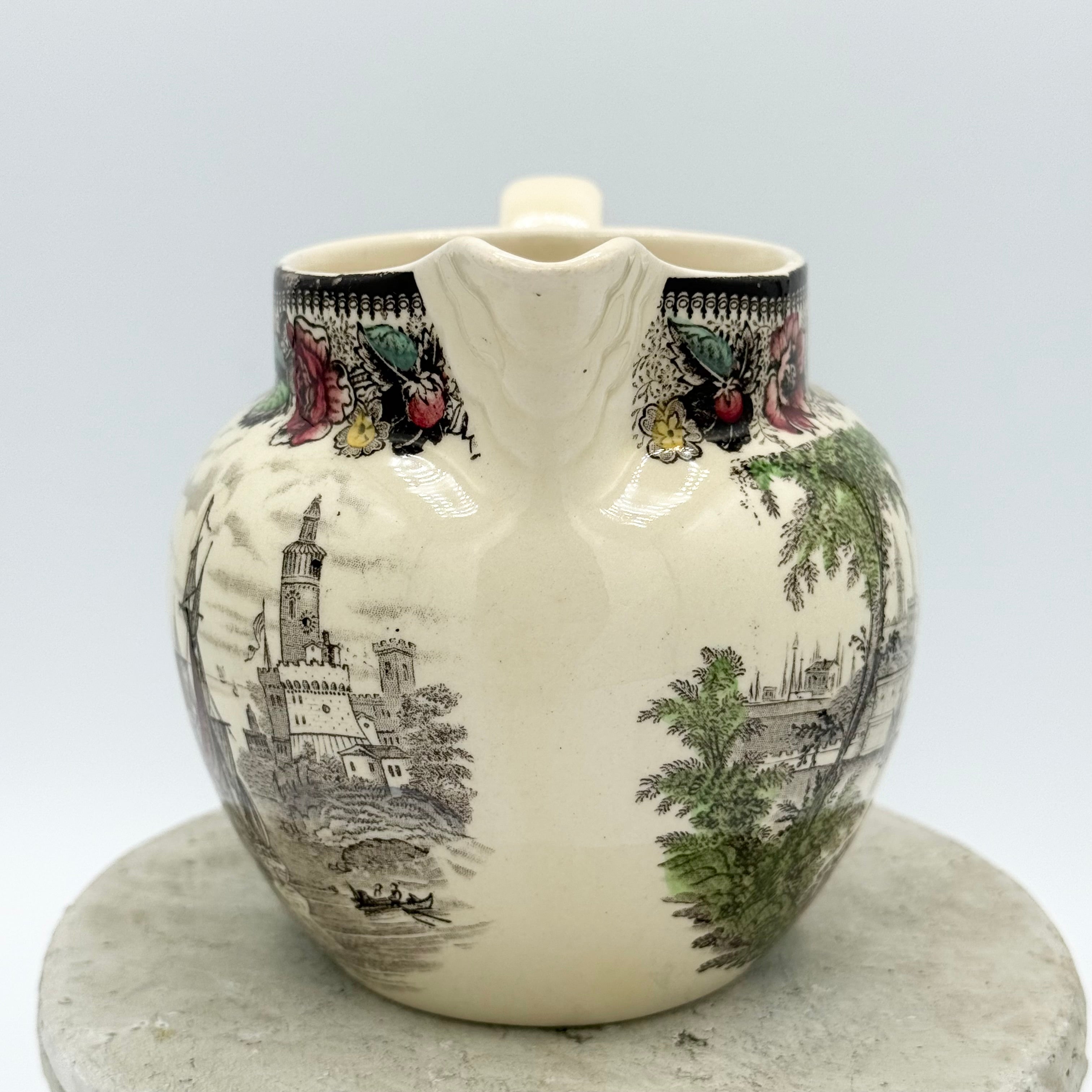 Staffordshire AJ Wilkinson Safe Harbour Transferware Pitcher