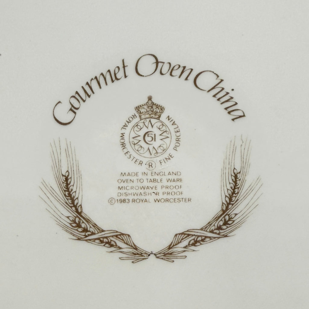 Royal Worcester Gourmet Round White Porcelain Dove Lovebirds Tureen Casserole Dish