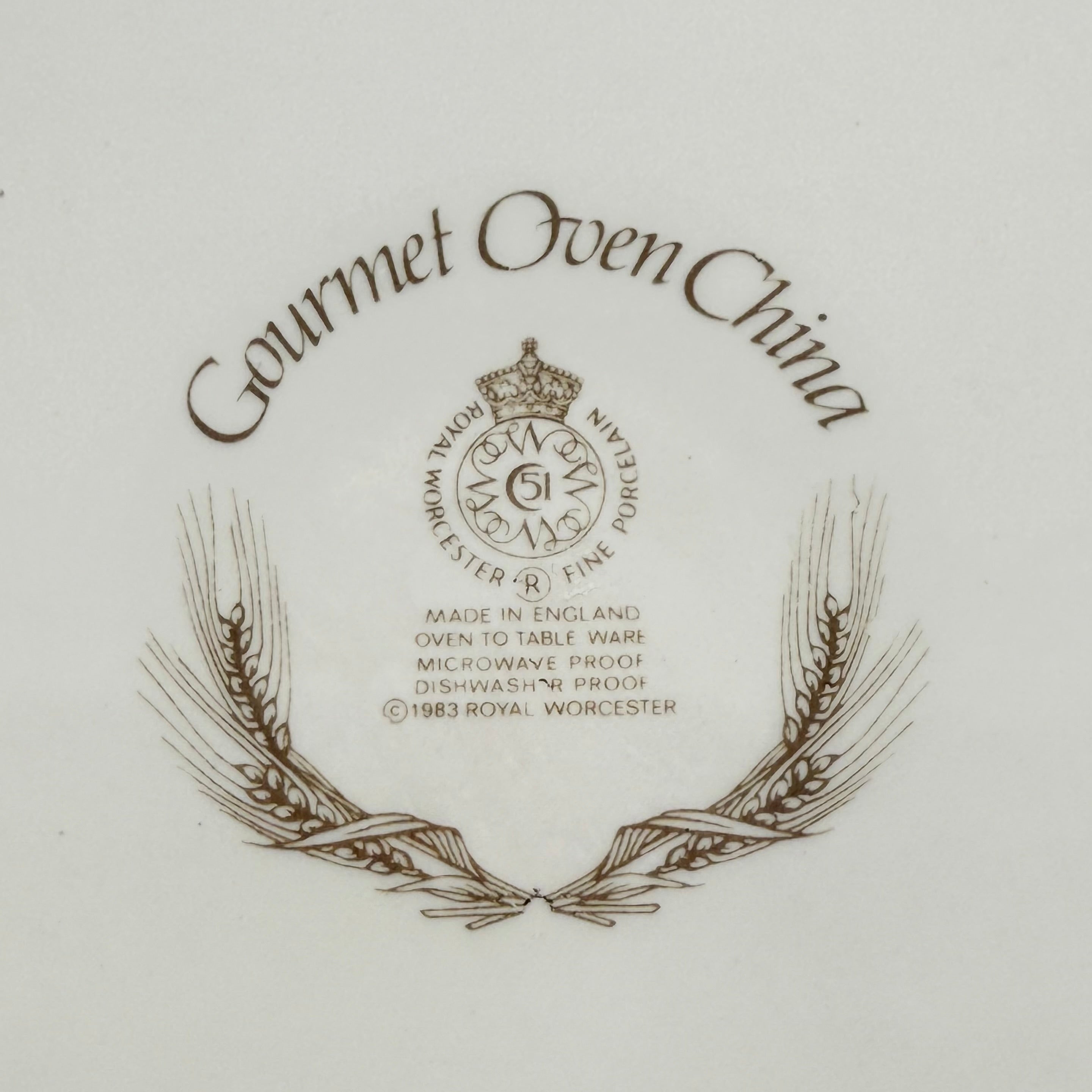 Royal Worcester Gourmet Round White Porcelain Dove Lovebirds Tureen Casserole Dish