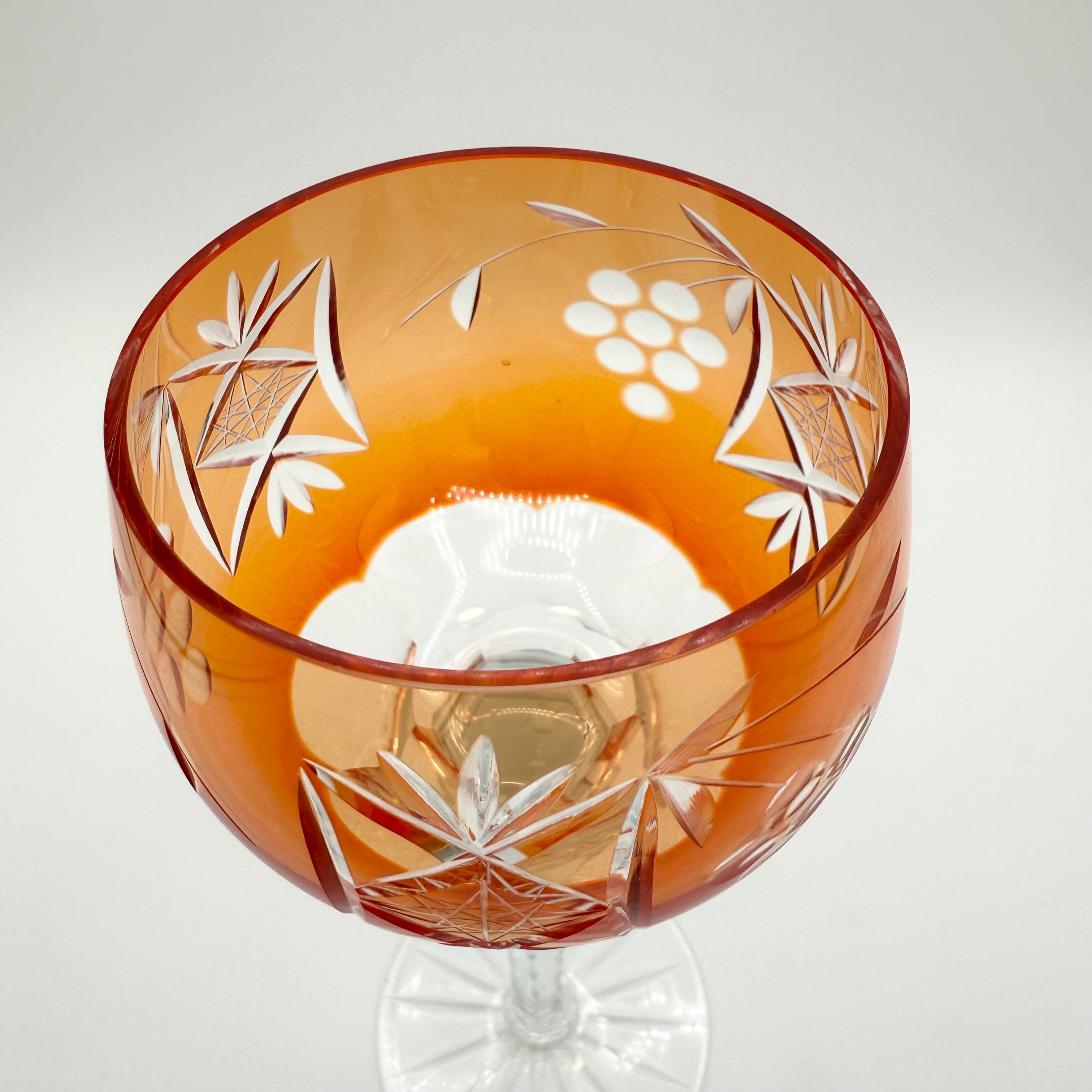 Nachtmann Traube Cut to Clear Crystal Wine Hock Glasses