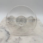 New Martinsville Clear Janice Double Candelabras, Pair