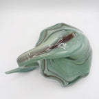 Vintage Art Glass Swan Figurine