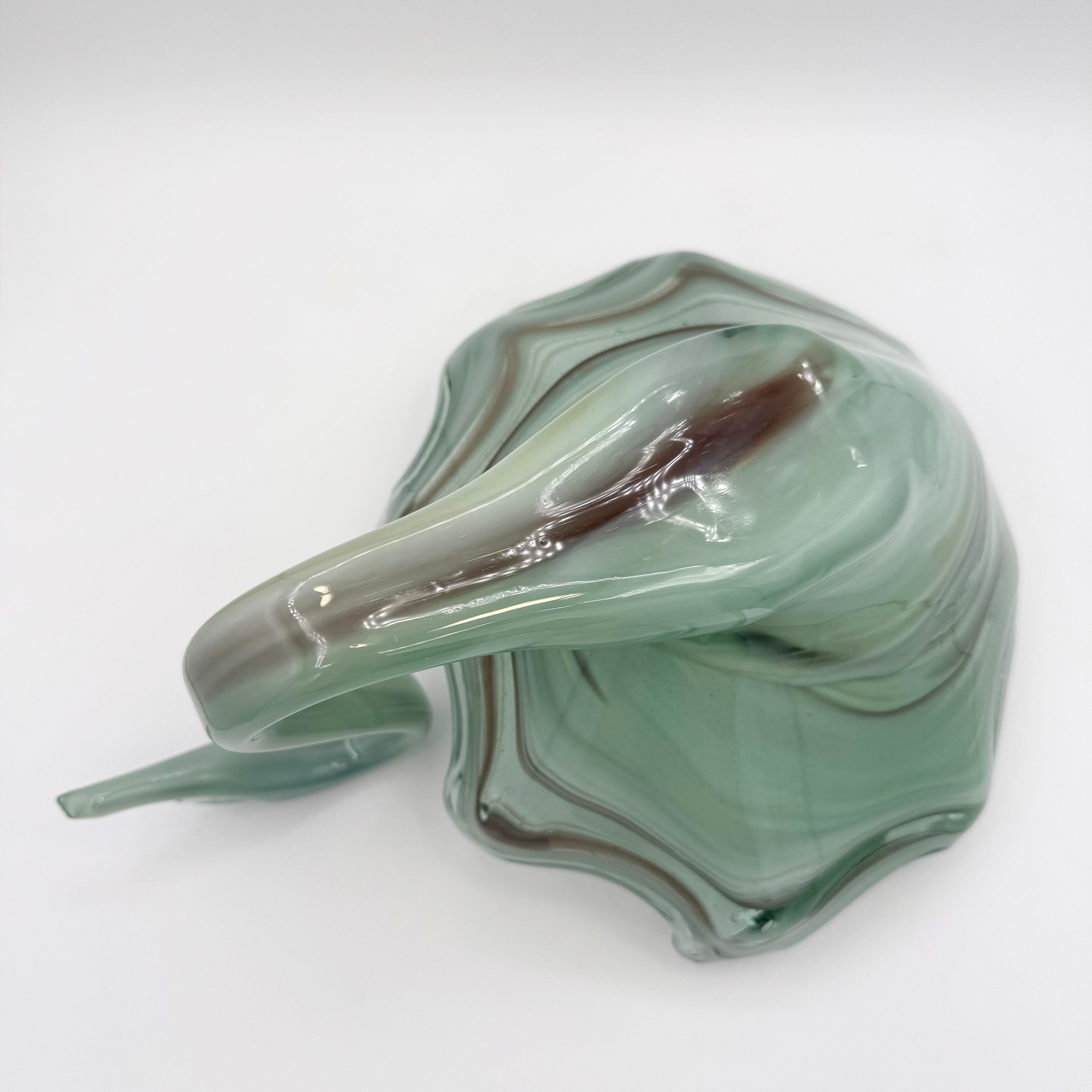 Vintage Art Glass Swan Figurine