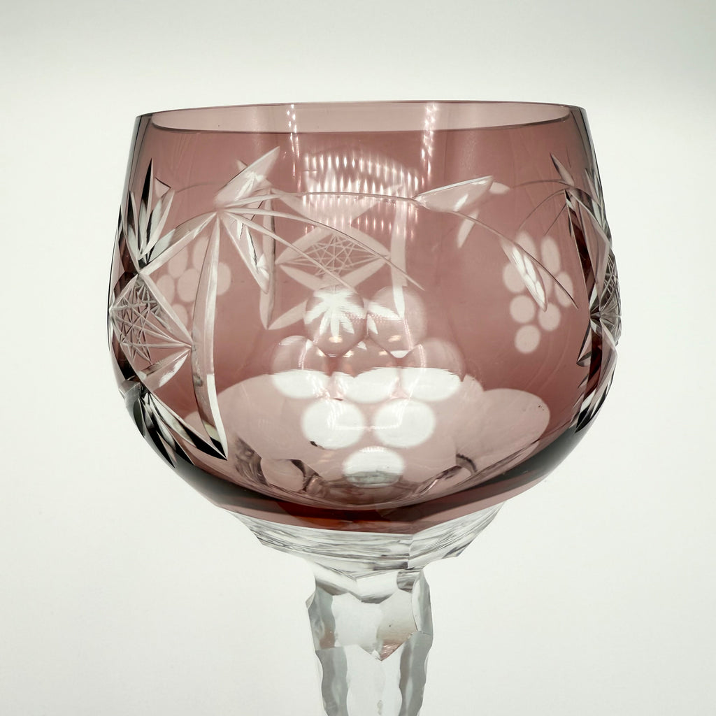 Nachtmann Traube Cut to Clear Crystal Wine Hock Glasses