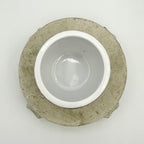 Hand Painted Porcelain Urn With Floral Motif