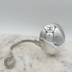 Sheffield Silver Plated Standing Loop Ladle with Ornate Handle