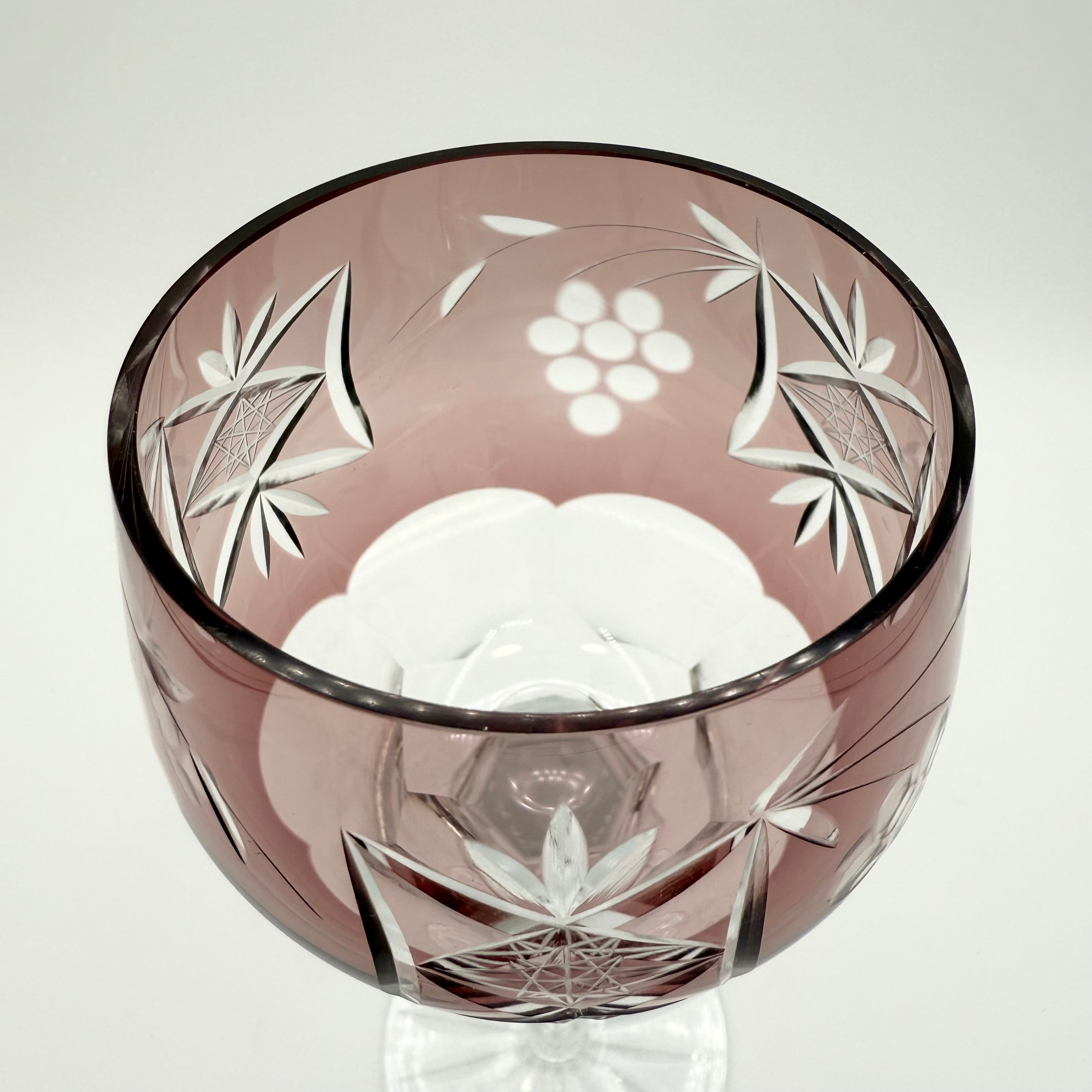 Nachtmann Traube Cut to Clear Crystal Wine Hock Glasses