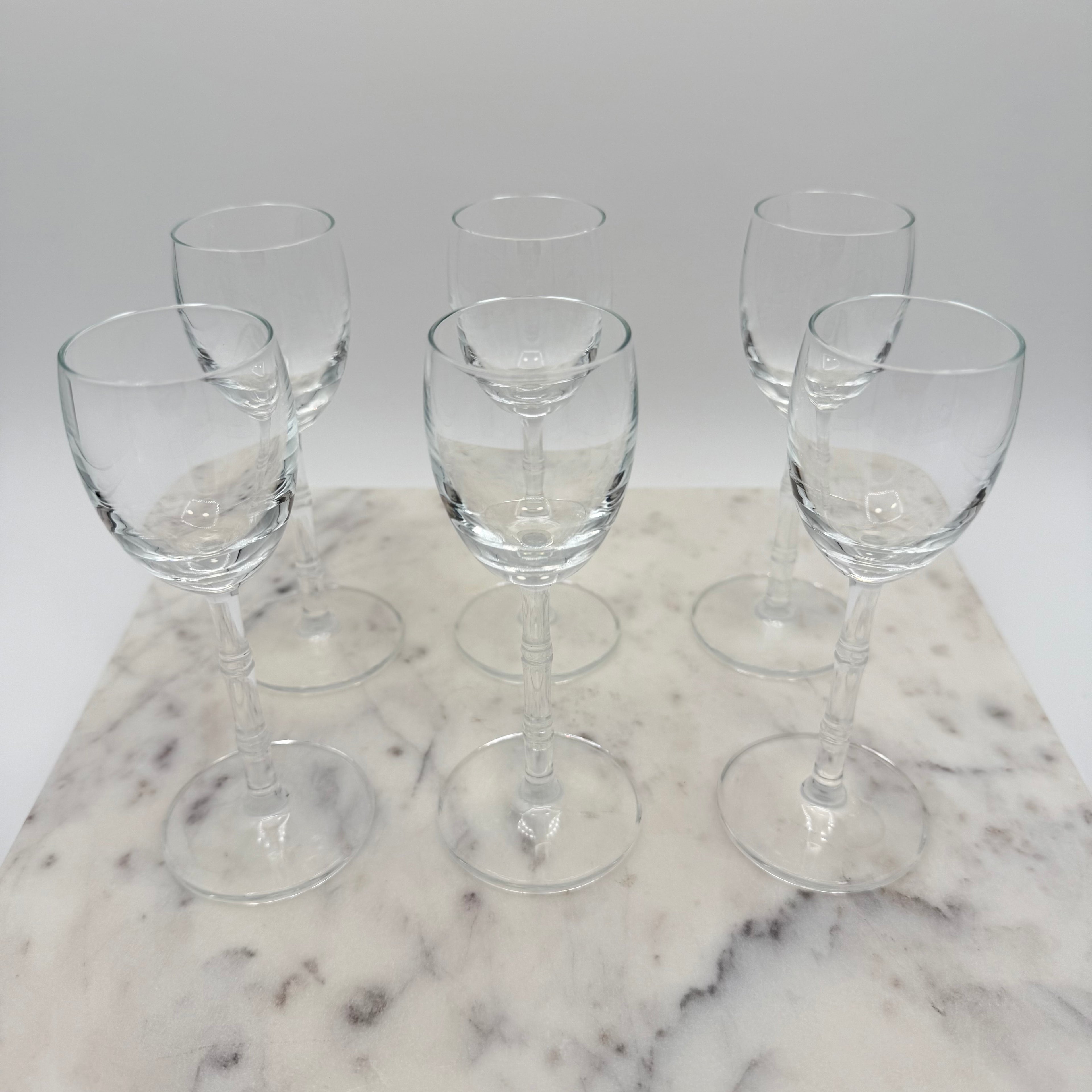 Schott Zwiesel Cut Lead Crystal Bamboo Cordial Glasses, Set of 6