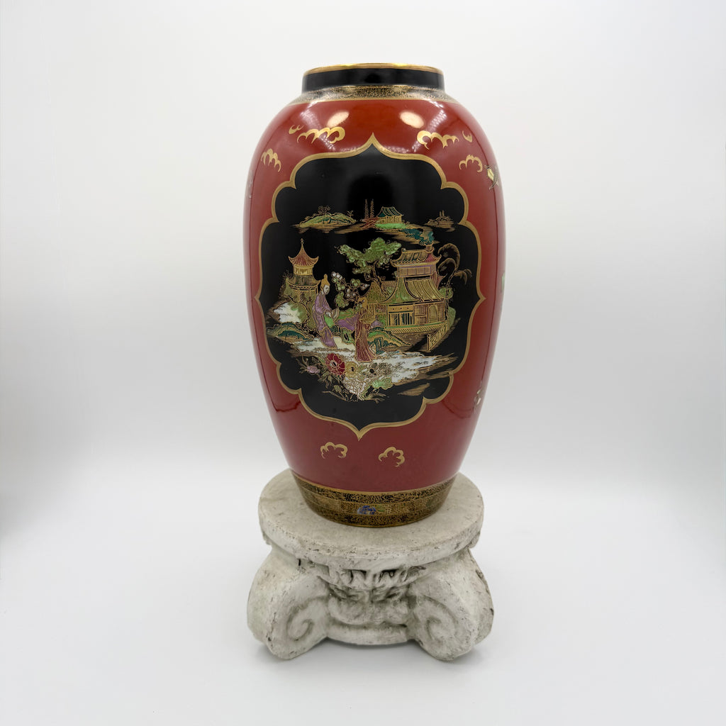 Carlton Ware Art Deco Chinoiserie Style Vase