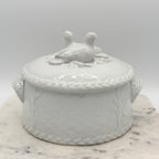 Royal Worcester Gourmet Round White Porcelain Dove Lovebirds Tureen Casserole Dish