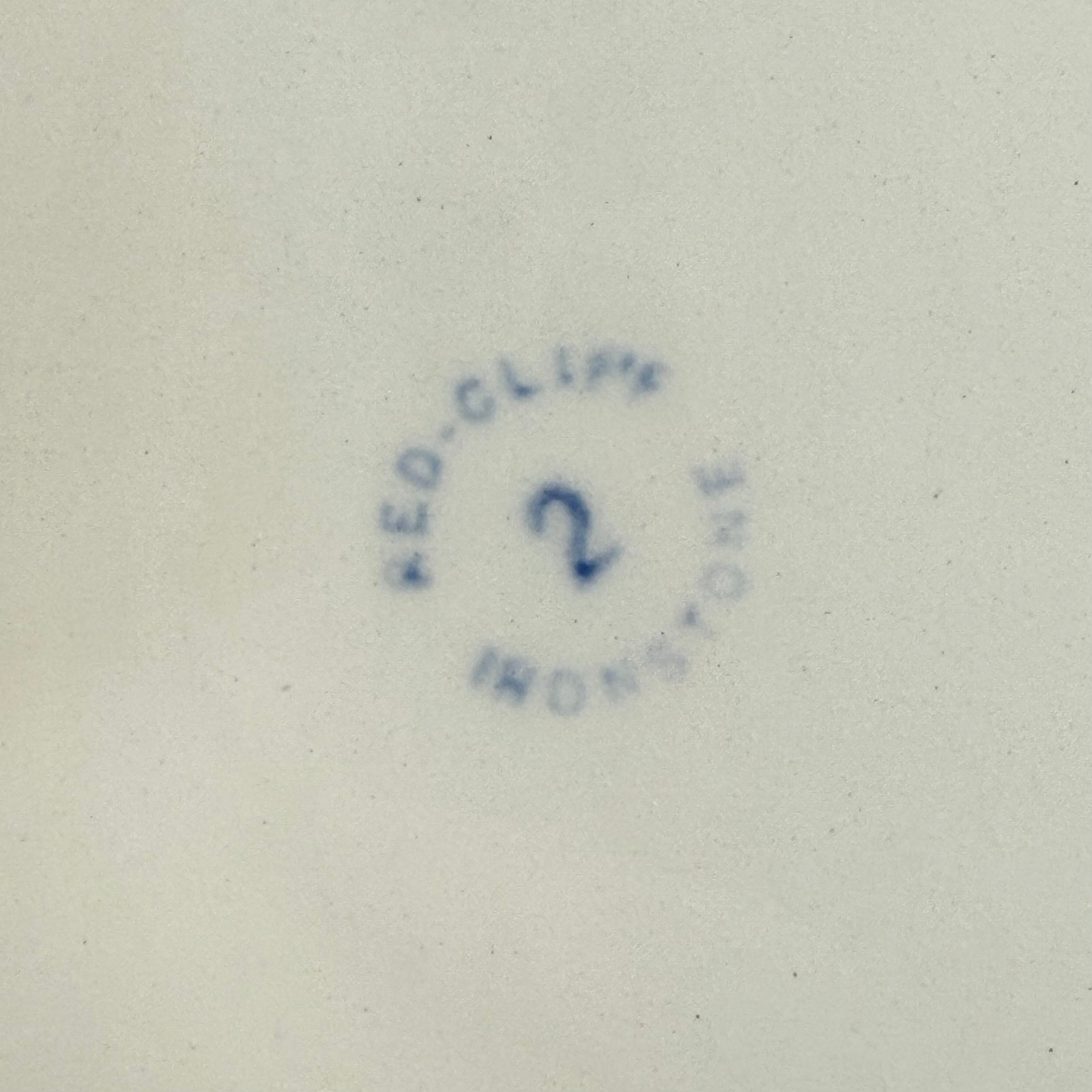 Antique Red Cliff Victorian Pattern White Ironstone Pierced Serving Platter