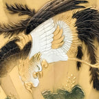 Solid Brass Wall Fan with Phoenix / Griffin Embossed Design