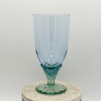 Bormioli Rocco Bahia Green Blue Iced Tea Glasses / Water Goblets, Made in Italy